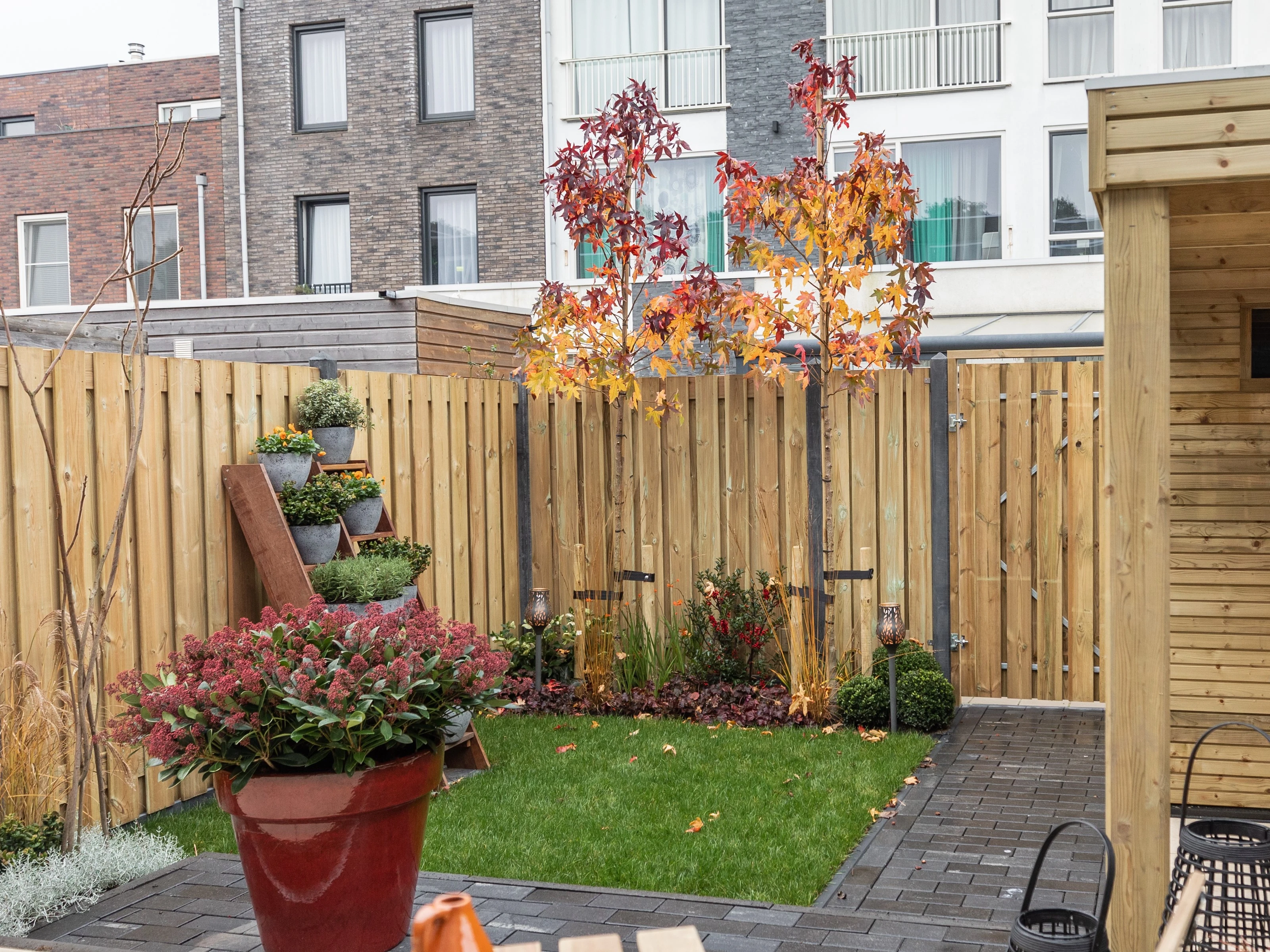 Grenen Schutting 21-Planks Geschaafd Groen Geïmpregneerd 180 x 180 cm - Afbeelding 4